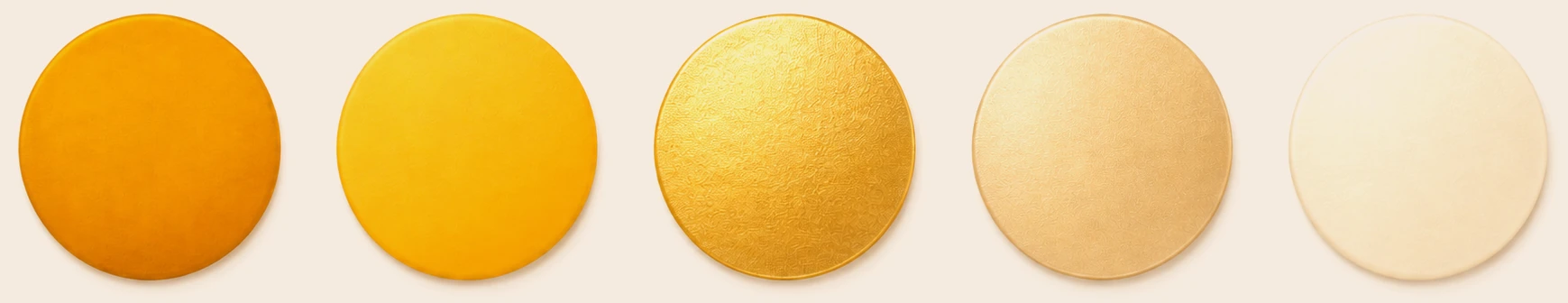 Suggested colors: amber, bright yellow, metallic gold, champagne, and cream